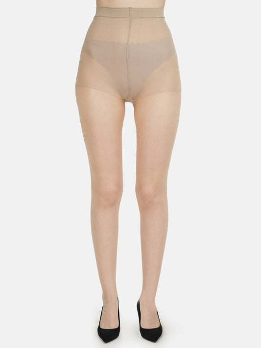 Women Beige Solid Stockings